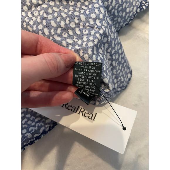 NWT RODD & GUNN Men's Sports Fit Floral Button-Up Shirt XL Indigo Long Sleeve - Picture 4 of 8